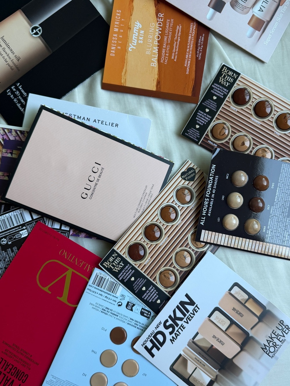Assorted Makeup Concealer/Foundation Sample Set (10+)- Multi-Brand